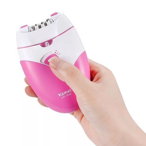 Kemei KM-189A Rechargeable Epilator – Women’s Hair Removal Device with USB Charging, Gentle Shaver & Defeathering Tool for Smooth Skin